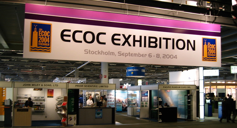 ECOC 2004 exhibition sign