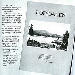 Lofsdalens första bebyggelse och gårdarna som sänktes under vattnet