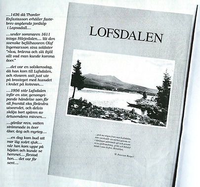 Lofsdalens första bebyggelse och gårdarna som sänktes under vattnet… – Kultur i Lofsdalen