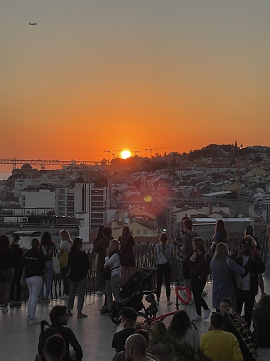 Sunset over Lisbon