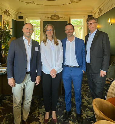 Ambassador Lennart Killander Larsson, CLS President Jennifer Ekström, CEO Nors Group Tomás Jervell and Key account from Ericsson Emídio Santos