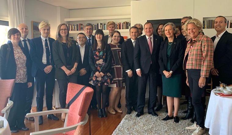 Swedish Prime Minister Stefan Löfven in Lisbon