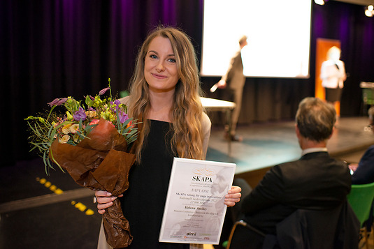 Helena Amiley – tredjepriset ii SKAPA-talng för unga innovatörer