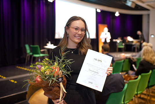 Ebba Reinholdt fick andrapriset – SKAPA-talang för unga innovatörer