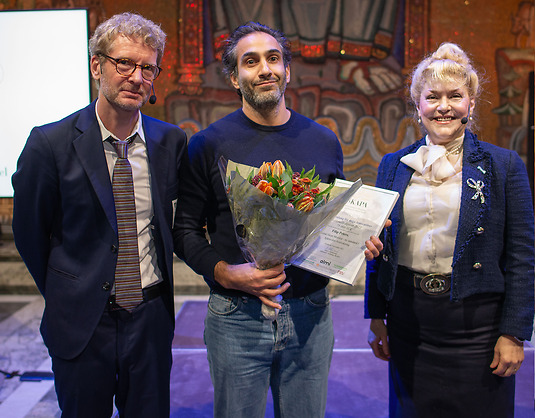 Filip Peters från Skåne län fick andrapriset SKAPA-talang för unga innovatörer” på 75 000 kr