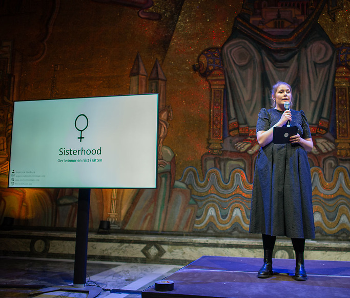 Den bästa pitchen gjordes av Angelica Smedberg som fick SKAPAs pitchpris 2023